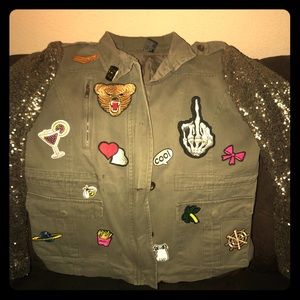 Denim Jacket-Olive